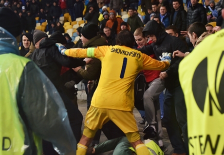 Europa League games suffer troubles