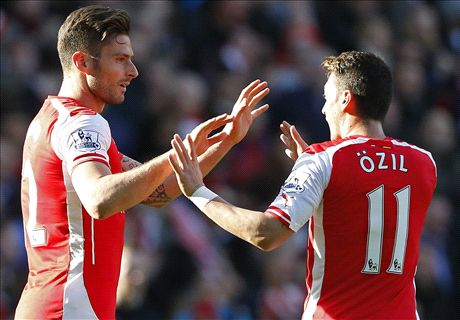 Top stats: Ozil assists & City slide