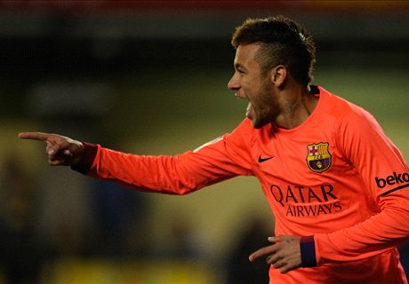 Neymar double books Barca's final spot