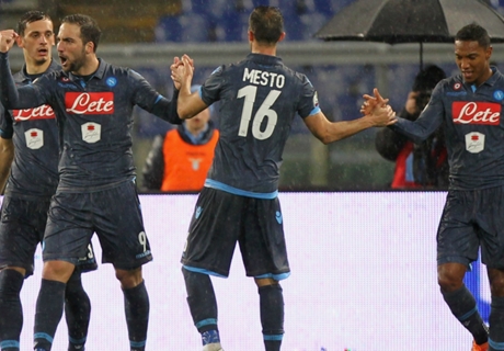 Résumé de match, Lazio-Naples (1-1)