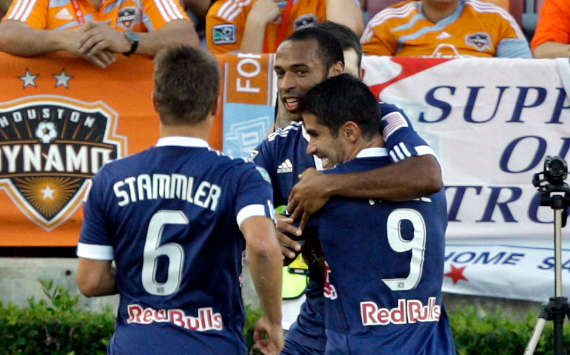 Thierry Henry, Juan Pablo Angel, Seth Stammler, New York Red Bulls, MLS (Getty Images)