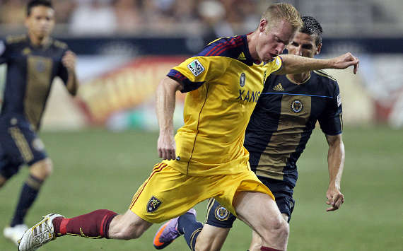 Nat Borchers, Real Salt Lake; Sebastien Le Toux, Philadelphia Union; MLS (Getty Images)