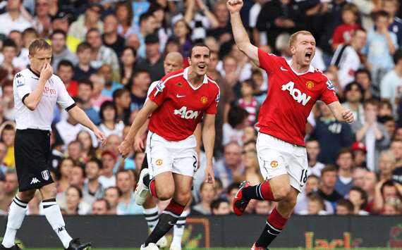 EPL : Damien Duff - Paul Scholes - John O'Shea, Fulham - Manchester United (Getty Images)