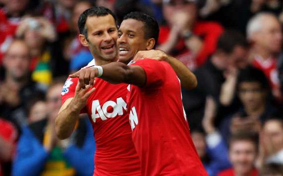 BPL : Nani - Ryan Giggs, Manchester United - West Ham United (Getty Images)