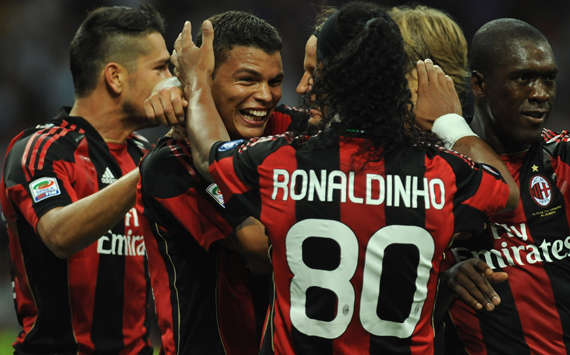 Milan celebrating - Milan-Lecce - Serie A (Getty Images)