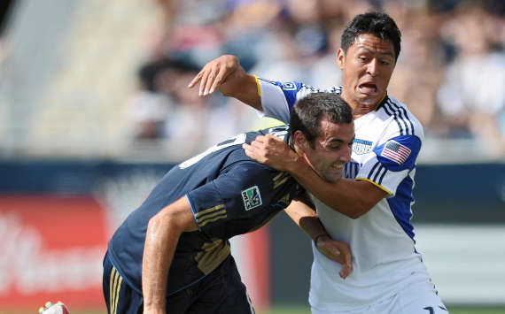 Andrew Jacobson, Philadelphia Union; Roger Espinoza, Kansas City Wizards; MLS (Getty Images)