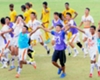 Bhutan's national team celebrate against Sri Lanka