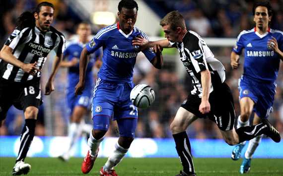 Carling Cup, Chelsea vs Newcastle United, Daniel Sturridge and Shane Ferguson (Getty Images)