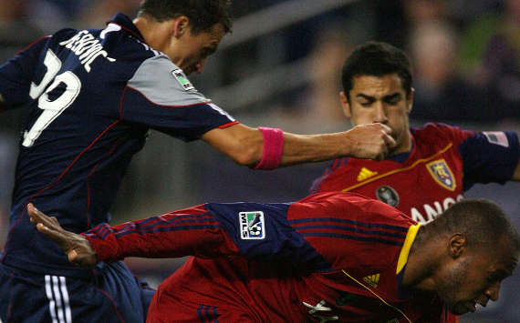 Tony Beltran, Jamison Olave, Real Salt Lake; Marko Perovic, New England Revolution; MLS (Getty Images)