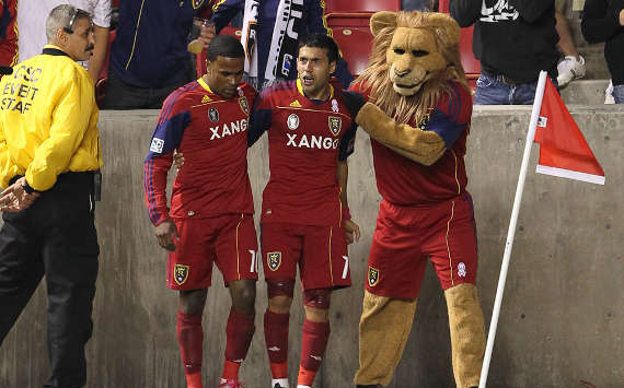 Robbie Findley, Javier Morales, Real Salt Lake, MLS (Chris Nicoll)