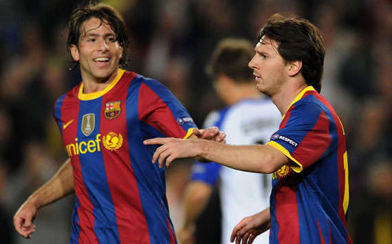 Maxwell & Lionel Messi - Barcelona (Getty Images)