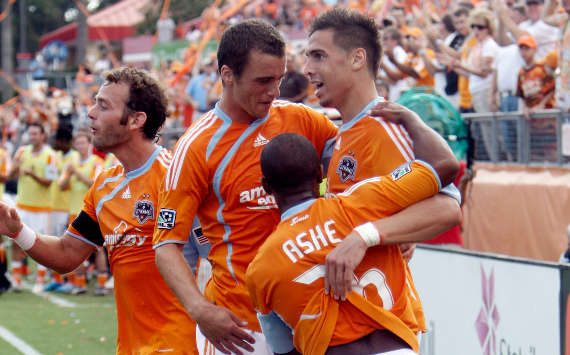Geoff Cameron, Corey Ashe, Brad Davis, Cory Ashe, Houston Dynamo, MLS (Getty Images)
