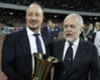 Napoli coach Rafael Benitez and president Aurelio Di Laurentiis