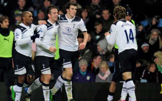 Jermaine Defoe, Rafael Van Der Vaart, Gareth Bale & Luka Modric - Tottenham Hotspur (getty images)