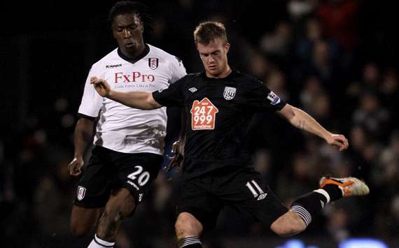 EPL: Chris Brunt - Dickson Etuhu , Fulham v West Bromwich (Getty Images)