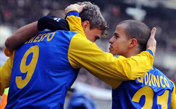 Sebastian Giovinco and Hernan Crespo (Juventus-Parma) - Getty Images