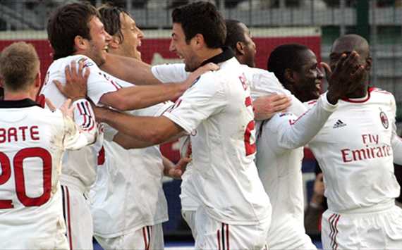 Milan celebrating - Cagliari-Milan - Serie A (Getty Images)