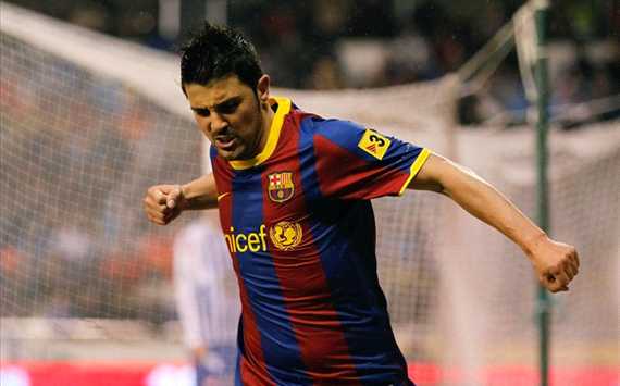Spain: Deportivo La Coruna - Barcelona, David Villa (Getty)