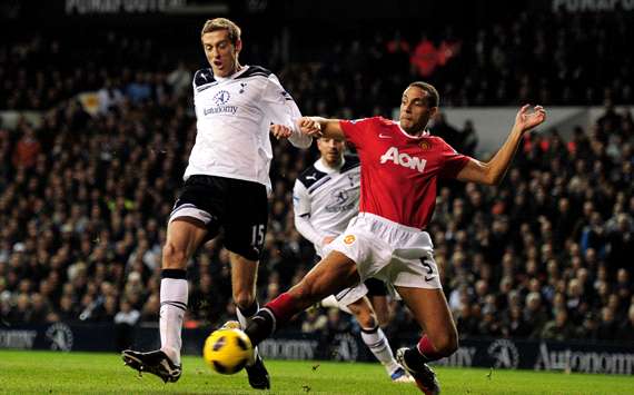 Peter Crouch - Tottenham Hotspur & Rio Ferdinand - Manchester United (Getty Images)