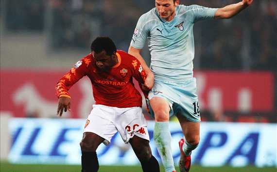 Kozak e Simplicio duellano durante Roma-Lazio (Getty Images)