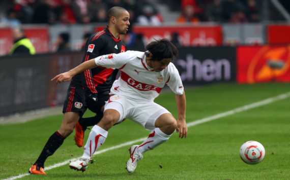 Bundesliga: Bayer Leverkusen - VfB Stuttgart, Sidney Sam, Shinji Okazaki (Getty)