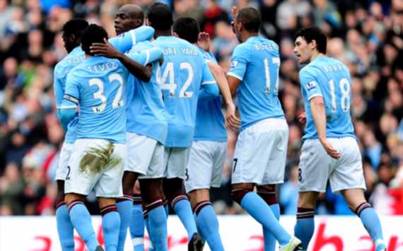 EPL : Mario Balotelli, Manchester City v Fulham