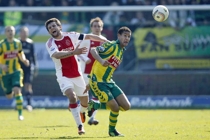 ADO Den Haag - Ajax, Miralem Sulejmani en Ramon Leeuwin (PROSHOTS)