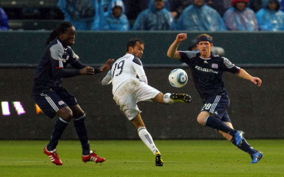 Juninho, LA Galaxy; Shalrie Joseph, Pat Phelan, New England Revolution; MLS