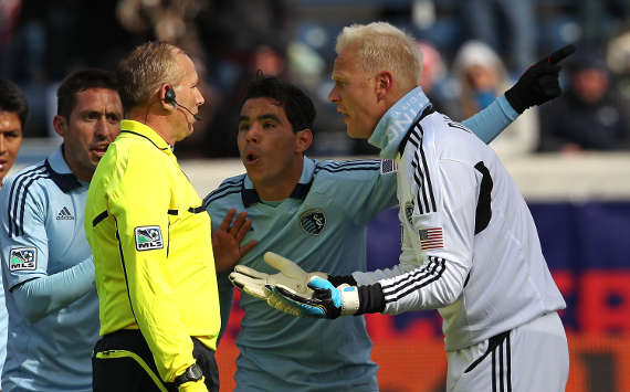 Davy Arnaud, Omar Bravo, Jimmy Nielsen, Sporting Kansas City, MLS