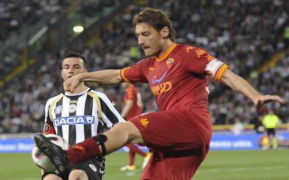 Francesco Totti (R) - Udinese-Roma - Serie A (Getty Images)