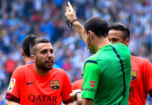 Ref sent me off for asking 'why always me?' - Alba