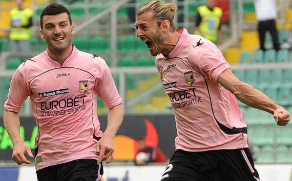 Bovo e Balzaretti esultano contro il Napoli (Getty Images)
