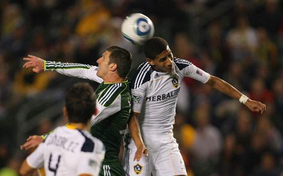 Kenny Cooper, Portland Timbers; Sean Franklin, Los Angeles Galaxy; MLS (Getty)