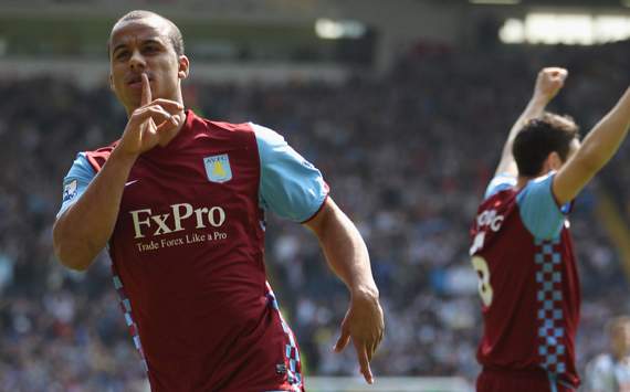EPL : Gabriel Agbonlahor, West Bromwich Albion v Aston Vill