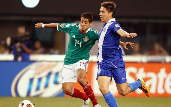 Javier Hernandez, Mexico; Carlos Gallardo, Guatemala; Gold Cup