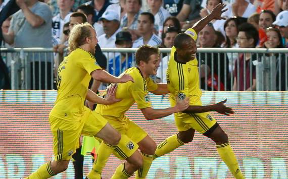 Eric Gehrig, Jeff Cunningham, Robbie Rogers; Columbus Crew; MLS