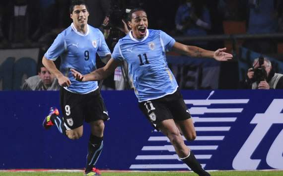 Copa America: El festejo de Alvaro Pereira en Uruguay vs Mexico