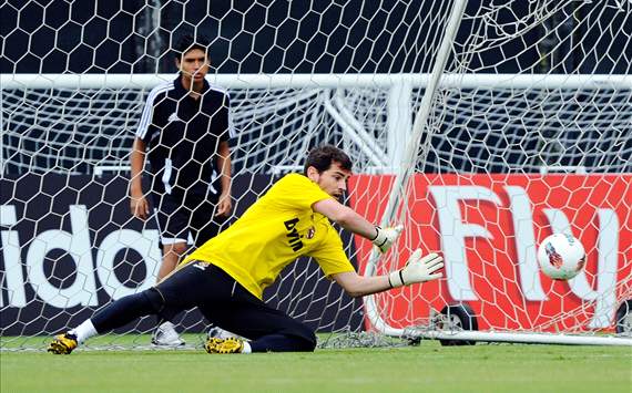 Iker Casillas, Real Madrid training session in L.A. (Getty Images)