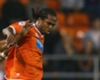 Nile Ranger in action for Blackpool
