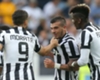Stefano Sturaro celebrates scoring his first Juventus goal