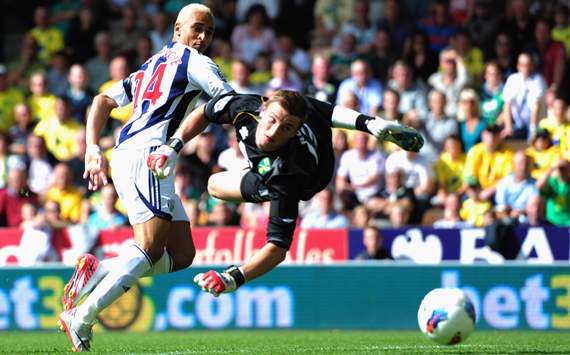 EPL - Norwich City vs West Bromwich Albion, Peter Odemwingie