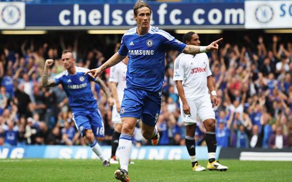 EPL : Fernando Torres, Chelsea v Swansea City