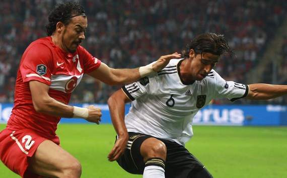 Euro 2012 Qualifications: Servet Cetin (Turkey) - Sami Khedira (Germany)