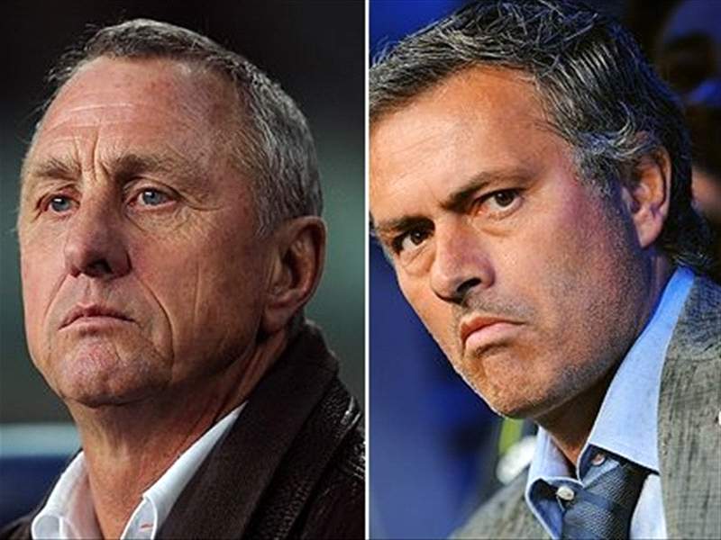 jose mourinho, real madrid - johan cruyff, barcelona