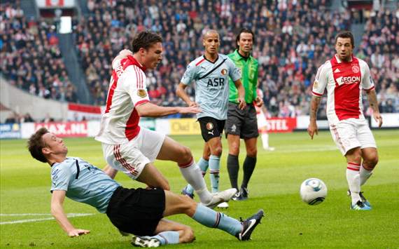 Ajax - Feyenoord, Stefan de Vrij, Derk Boerrigter, Theo Janssen, Karim El Ahmadi