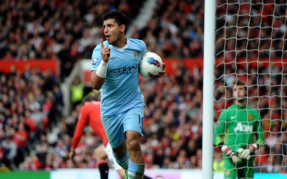 EPL - Manchester United v Manchester City , Sergio Aguero