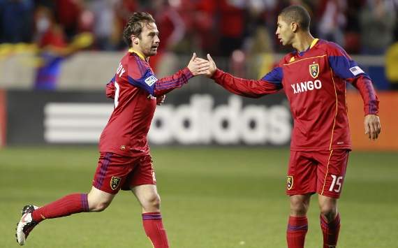 Alvaro Saborio, Ned Grabavoy; Real Salt Lake - Seattle Sounders FC; MLS