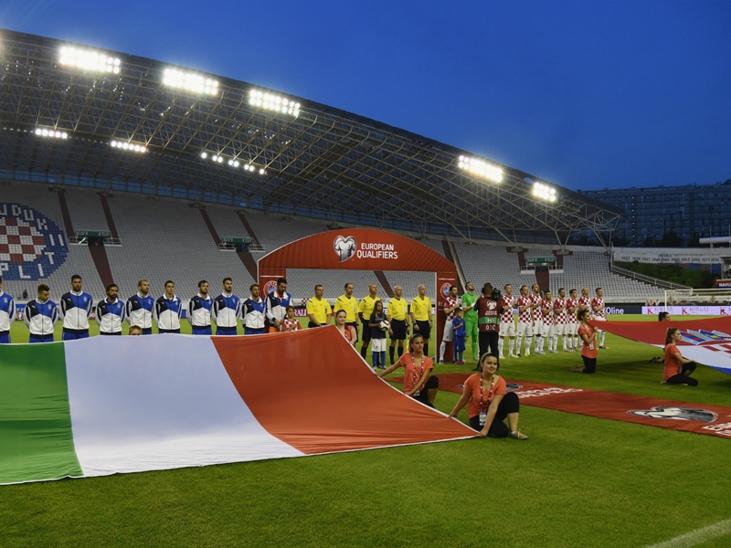 Croatia apologise after swastika is seen on pitch against Italy