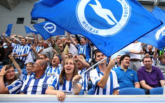 npower Championship - Brighton & Hove Albion v Blackpool, Brighton & Hove Albion supporters