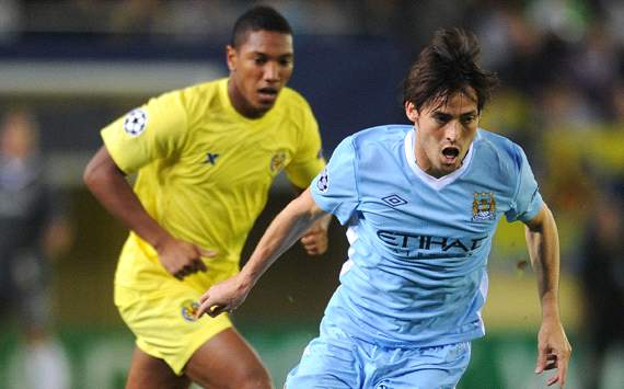 UEFA Champions League: David Silva - Jonathan De Guzman, Villarreal CF v Manchester City